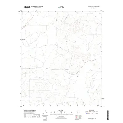 2019 Map of Ketchum Mountain, 2019 Print