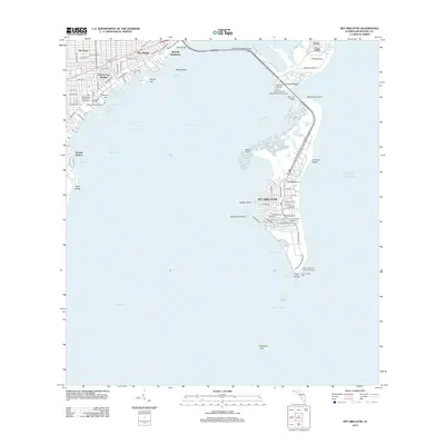 2012 Map of Key Biscayne, 2012 Print