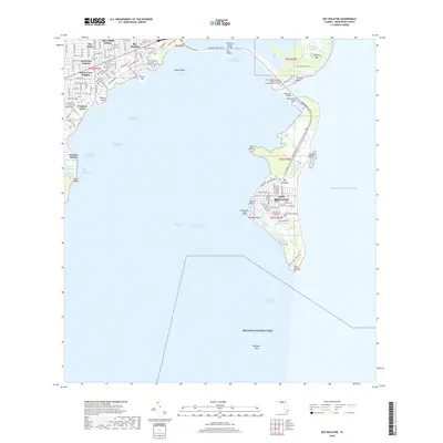 2018 Map of Key Biscayne, 2018 Print