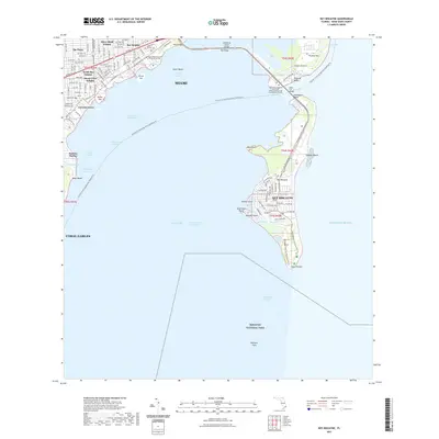 2021 Map of Key Biscayne, 2021 Print