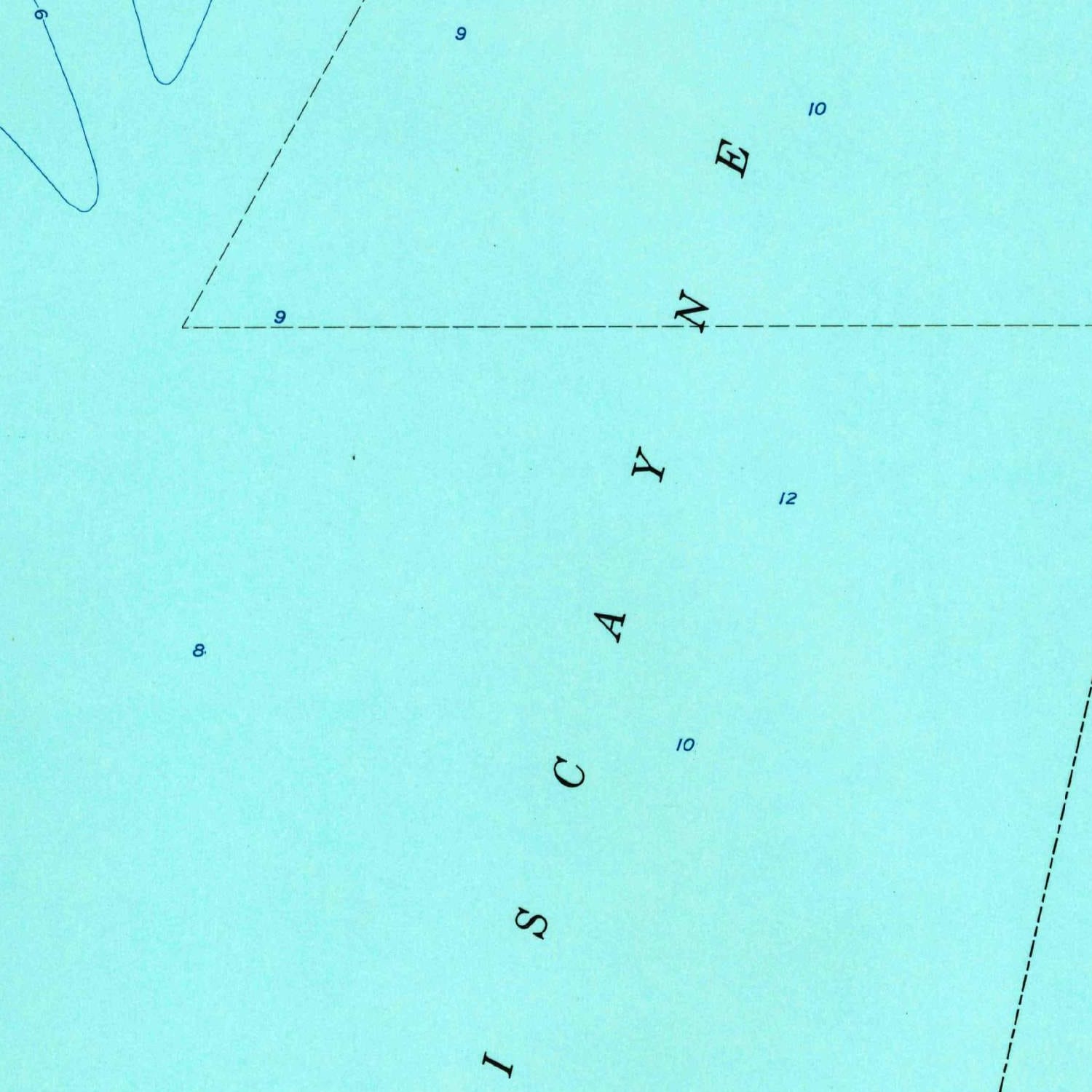 Carte Topographique USGS Key Biscayne Floride 1961 - Original Vintage