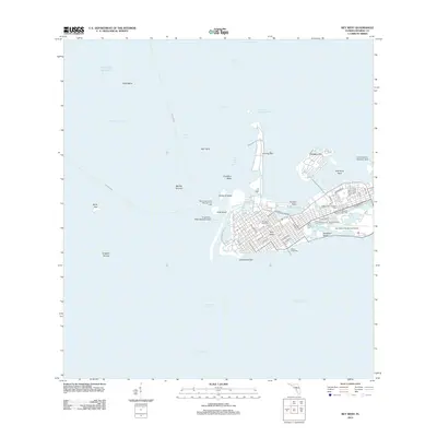 2012 Map of Key West, 2012 Print