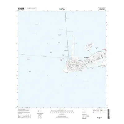2015 Map of Key West, 2015 Print
