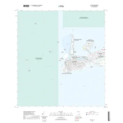 2018 Map of Key West, 2018 Print