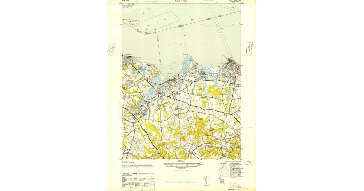 Keyport Building Map 1947 Map of Keyport, NJ — High-Res | Pastmaps