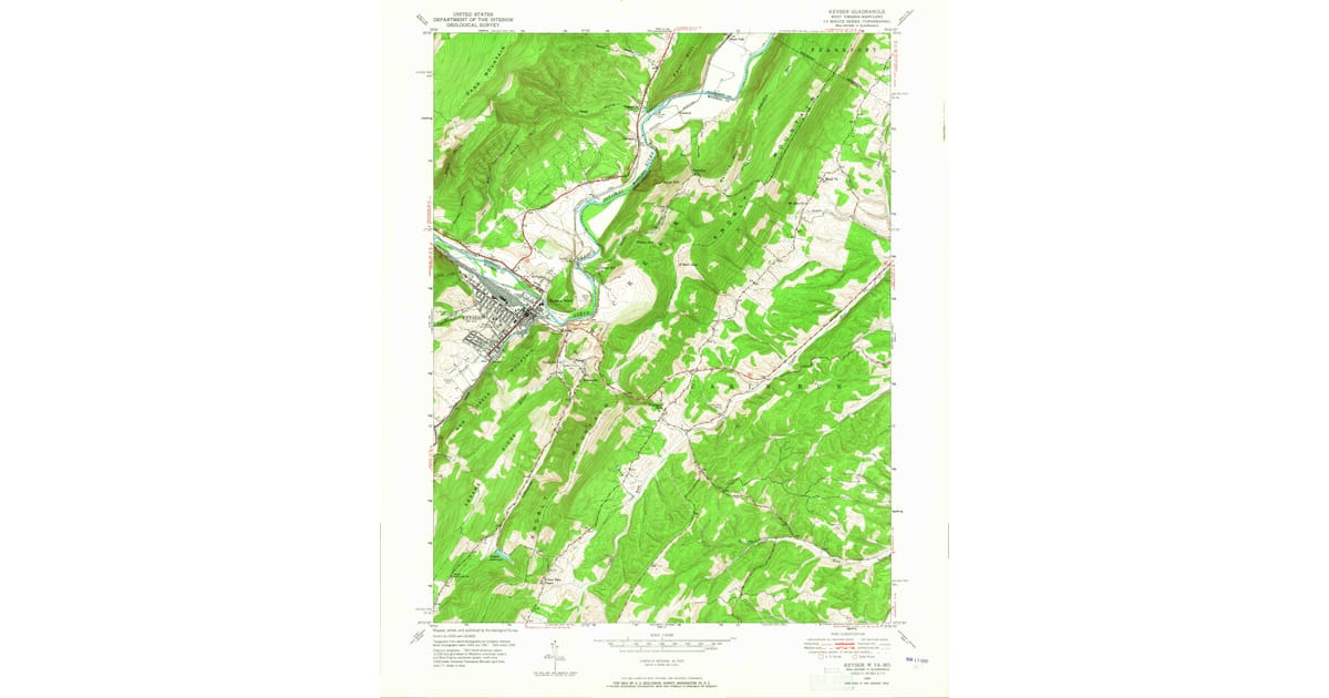 1949 Map of Keyser, WV — High-Res | Pastmaps