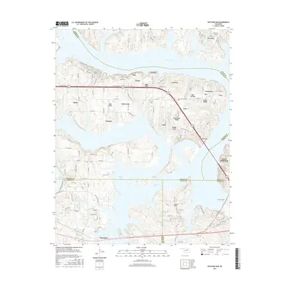 2016 Map of Keystone Dam, 2016 Print