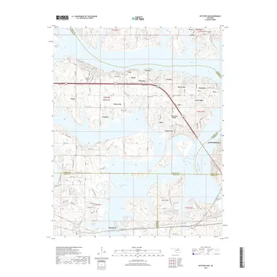 2018 Map of Keystone Dam, 2018 Print