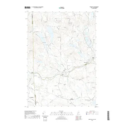 2018 Map of Kezar Falls, 2018 Print
