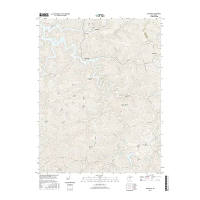 2016 Map of Kiahsville, 2016 Print