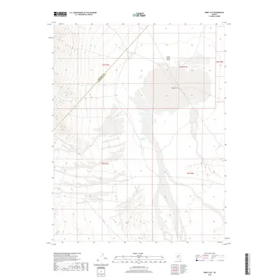 2018 Map of Kibby Flat, 2018 Print