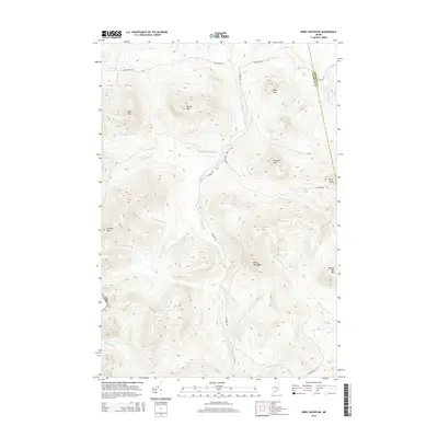 2014 Map of Kibby Mountain, 2014 Print