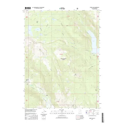 2017 Map of Kidney Lake, 2017 Print