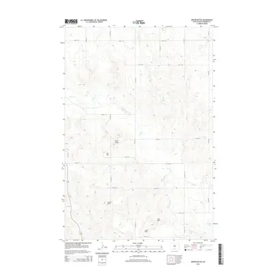 2014 Map of Kiefer Buttes, 2014 Print