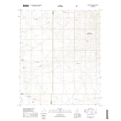 2018 Map of Kielberg Canyon, 2018 Print