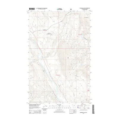 2014 Map of Kilbrennan Lake, 2014 Print