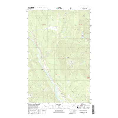 2017 Map of Kilbrennan Lake, 2017 Print