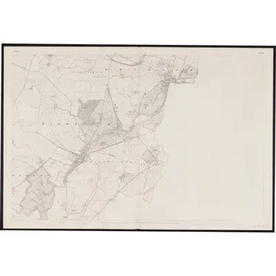 1837 Map of Kildare - Sheet 11, 1863 Print