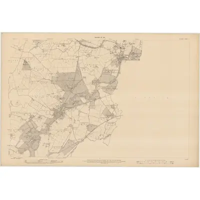 1908 Map of Kildare - Sheet 11, 1911 Print