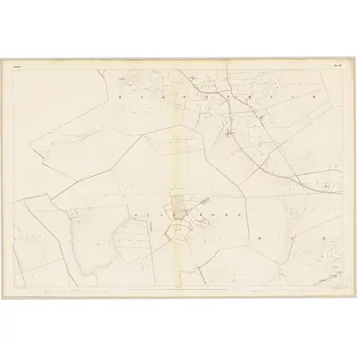 1838 Map of Kildare - Sheet 12, 1839 Print