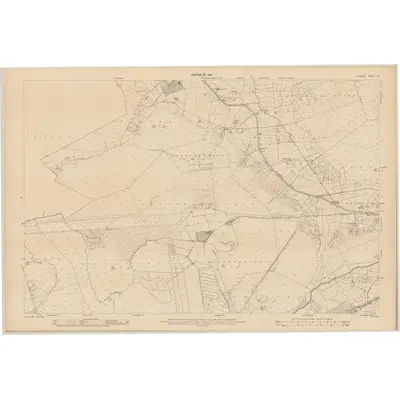 1908 Map of Kildare - Sheet 12, 1911 Print