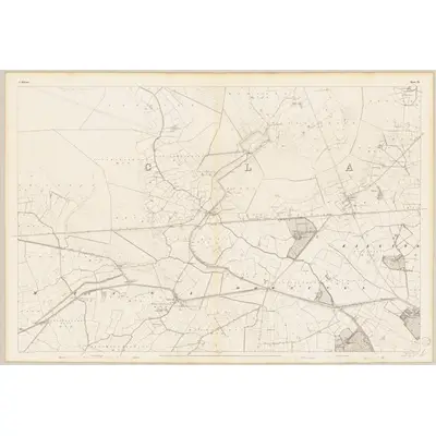 1837 Map of Kildare - Sheet 13, 1839 Print
