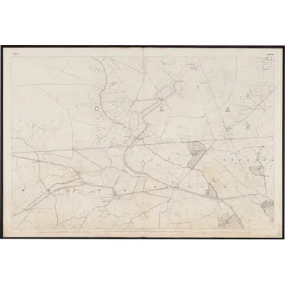 1837 Map of Kildare - Sheet 13, 1860 Print