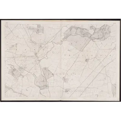 1837 Map of Kildare - Sheet 14, 1862 Print