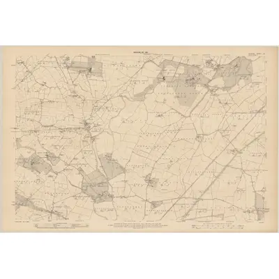 1908 Map of Kildare - Sheet 14, 1911 Print