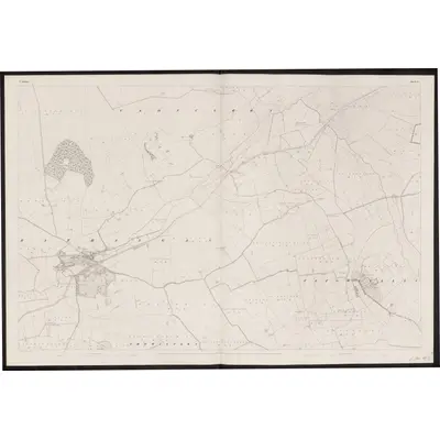 1837 Map of Kildare - Sheet 17, 1863 Print
