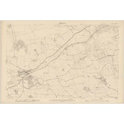 1908 Map of Kildare - Sheet 17, 1910 Print