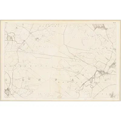 1837 Map of Kildare - Sheet 18, 1839 Print
