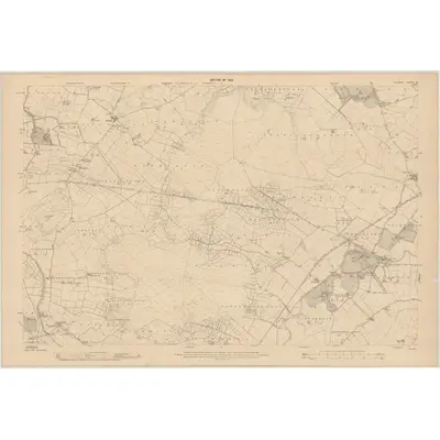 1908 Map of Kildare - Sheet 18, 1910 Print
