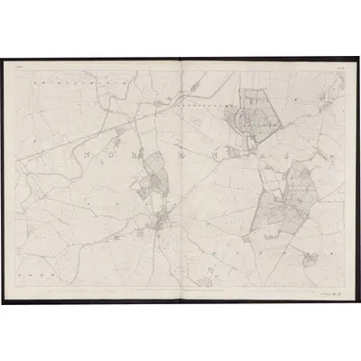 1837 Map of Kildare - Sheet 19, 1862 Print