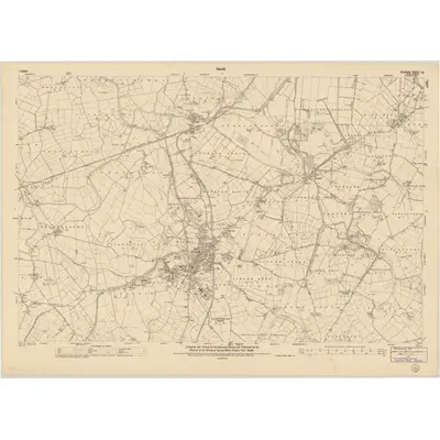 1939 Map of Kildare - Sheet 19, 1953 Print