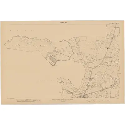1908 Map of Kildare - Sheet 21 [with extension], 1910 Print