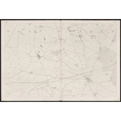 1837 Map of Kildare - Sheet 22, 1861 Print