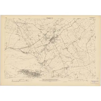 1939 Map of Kildare - Sheet 23, 1955 Print