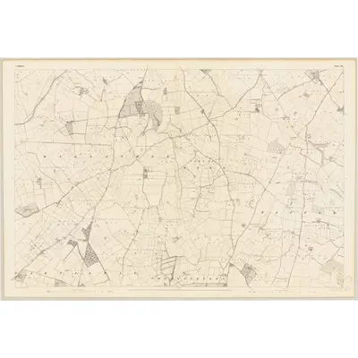 1837 Map of Kildare - Sheet 24, 1839 Print