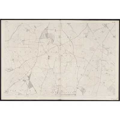 1837 Map of Kildare - Sheet 24, 1860 Print