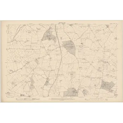 1908 Map of Kildare - Sheet 24, 1910 Print