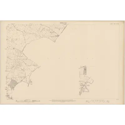 1908 Map of Kildare - Sheet 25 & 25A, 1910 Print