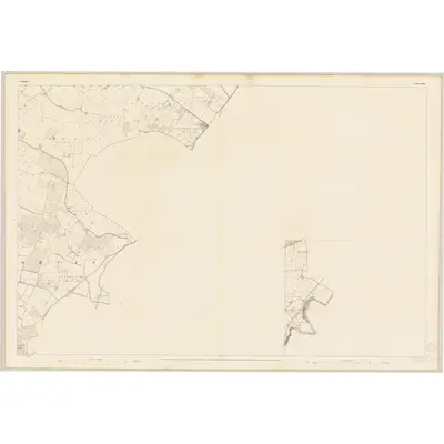 1837 Map of Kildare - Sheet 25 [with inset 25A], 1839 Print