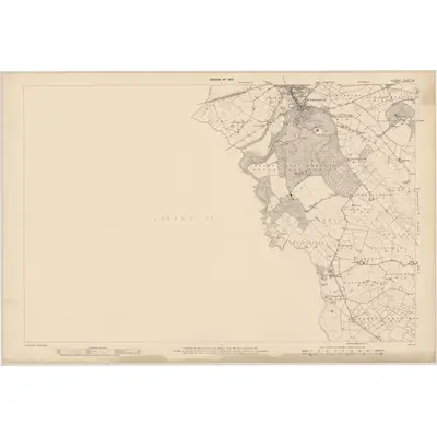 1908 Map of Kildare - Sheet 26, 1910 Print