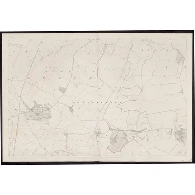1837 Map of Kildare - Sheet 27, 1861 Print