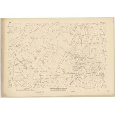 1939 Map of Kildare - Sheet 27, 1954 Print