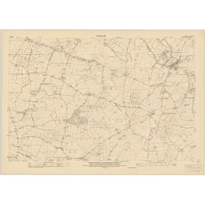 1940 Map of Kildare - Sheet 28, 1953 Print