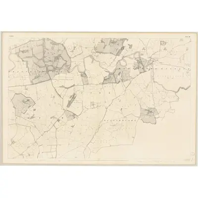 1837 Map of Kildare - Sheet 29, 1839 Print