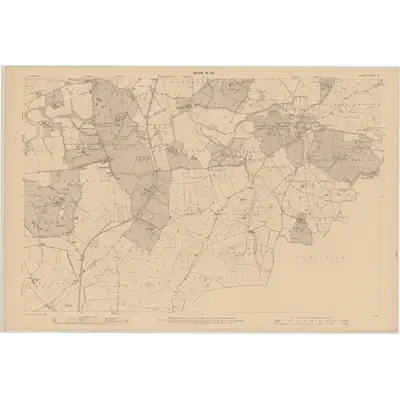 1908 Map of Kildare - Sheet 29, 1910 Print