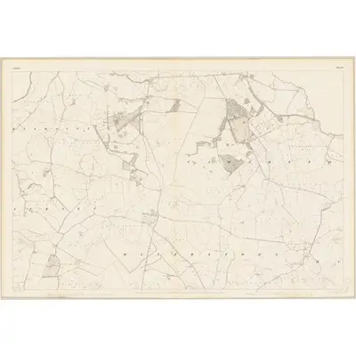 1837 Map of Kildare - Sheet 3, 1839 Print